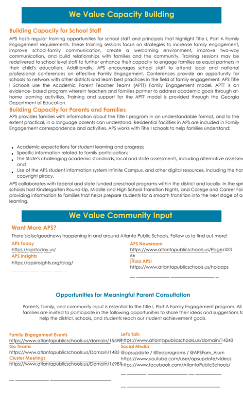 We Value Capacity Building